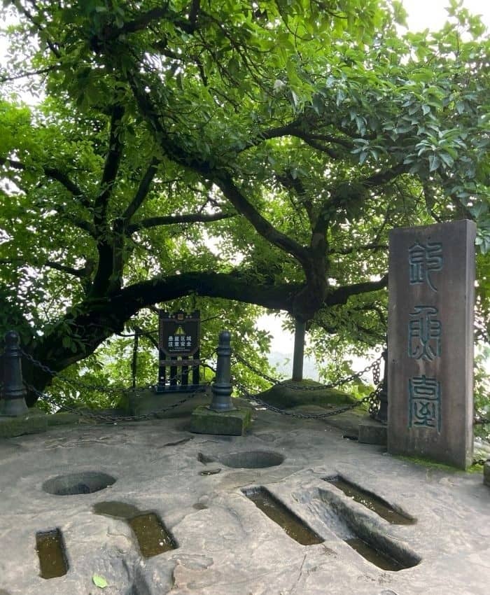 Diaoyutai (Fishing Platform) at Diaoyu Fortress - legendary rock viewpoint overlooking three rivers